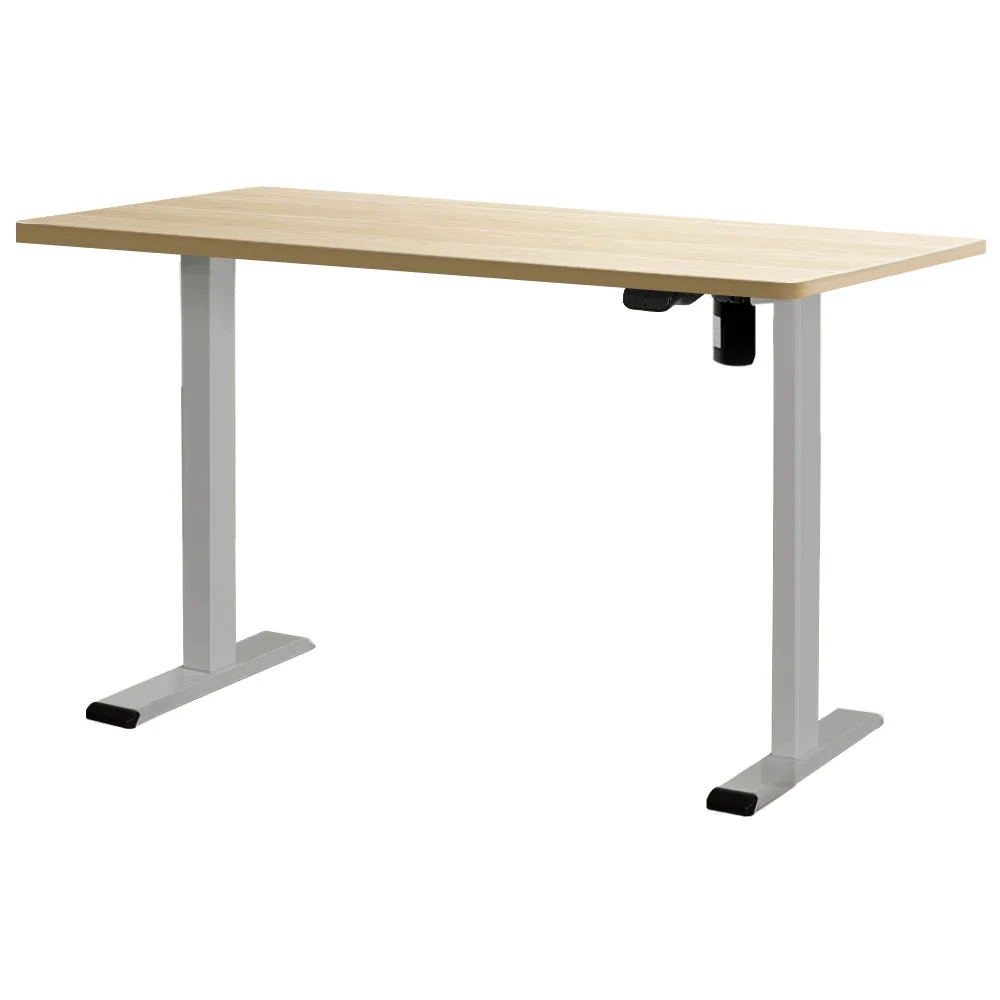 Artiss Standing Desk Motorised 120cm White Oak - Nurns