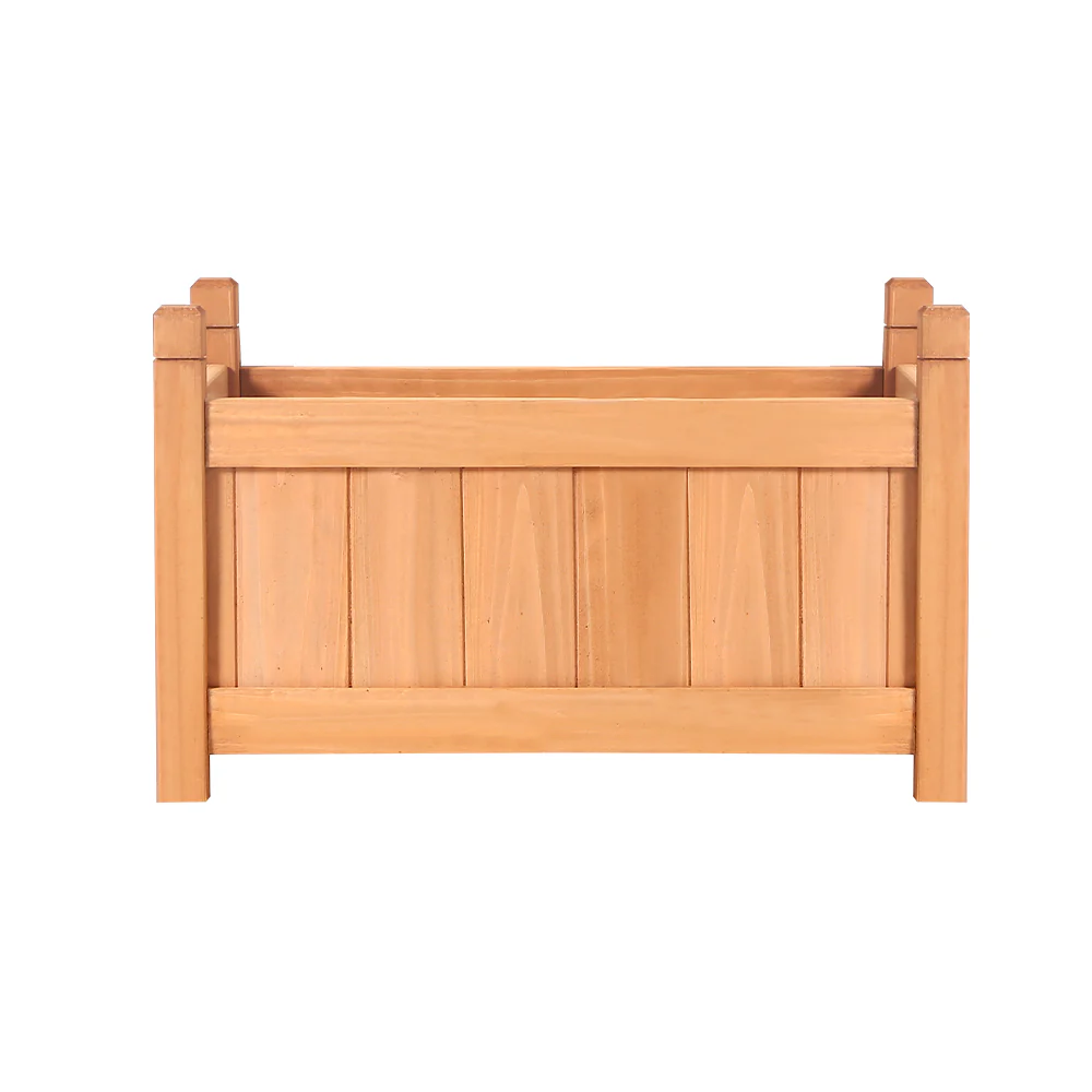 Garden Bed 60x30x33cm Wooden Planter Box Raised Container Growing - Nurns