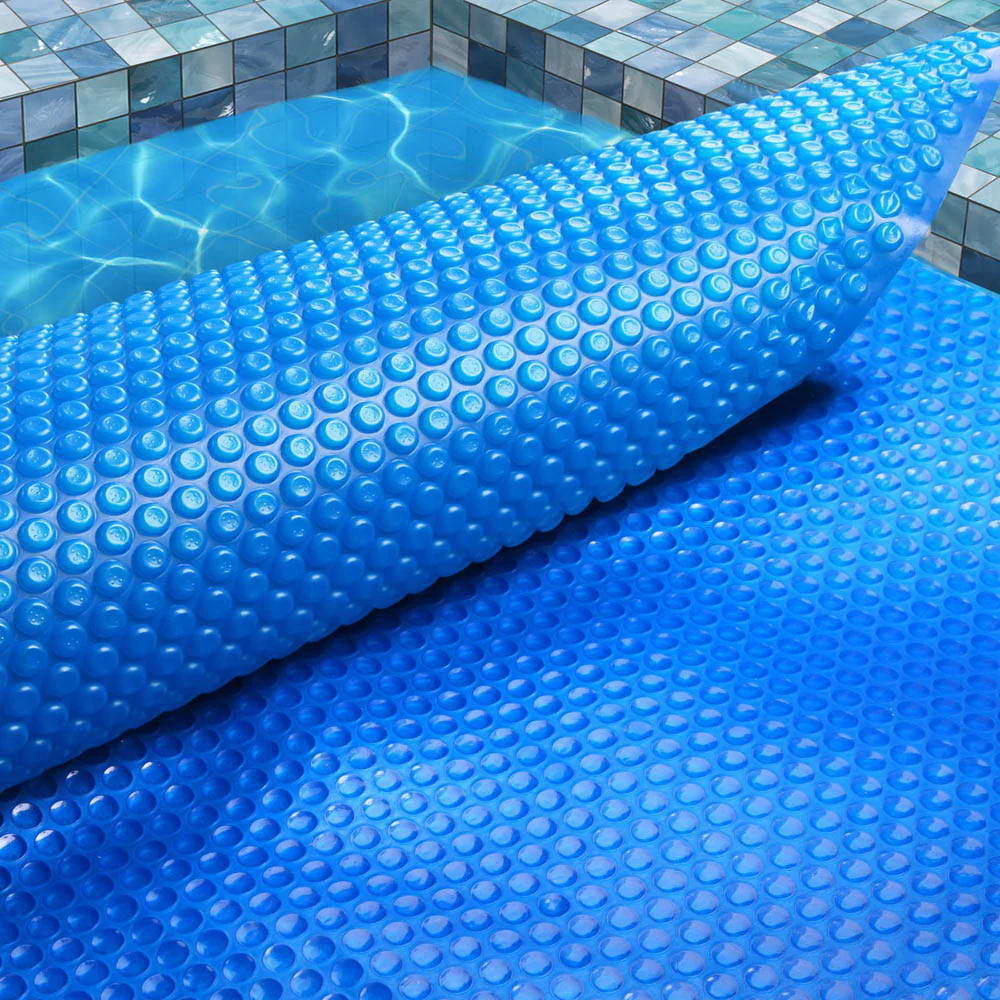 8mx4.2m Solar Swimming Pool Cover 400 Micron Outdoor Bubble Blanket - Nurns