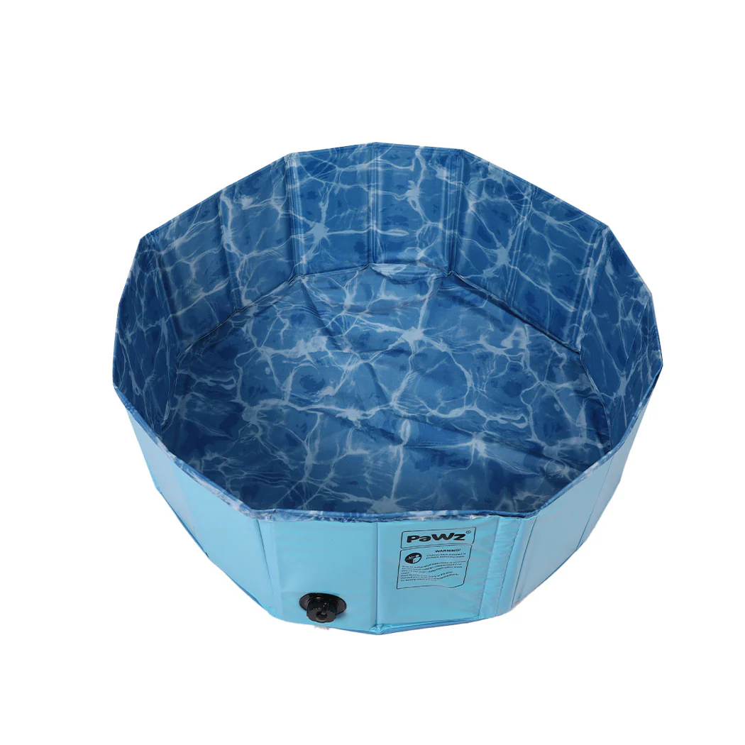 Portable Pet Swimming Pool Kids Dog Cat Washing Bathtub Outdoor Bathing SMALL - Nurns