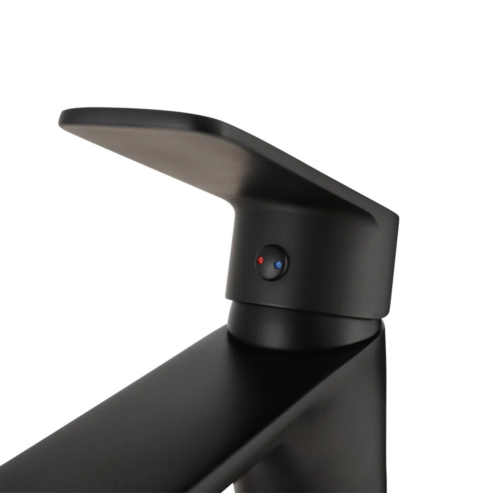 Bathroom Basin Mixer Tap Brass Faucet Vanity Laundry Sink Black - Nurns