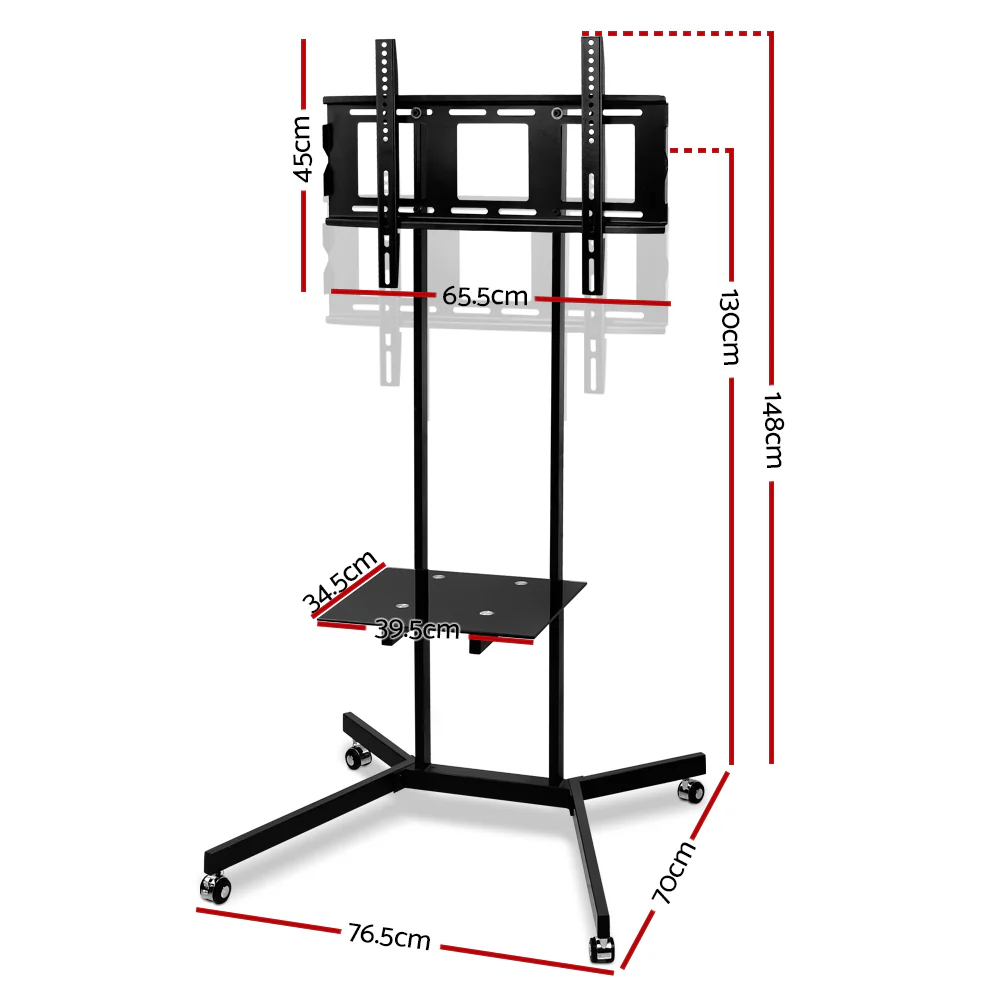 TV Mount on Stand - Black - Nurns
