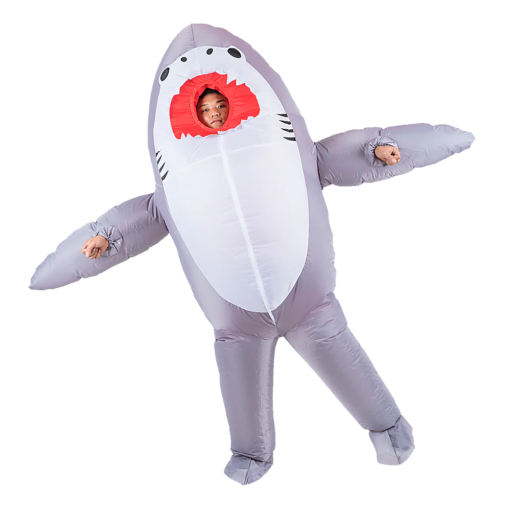 Shark Fancy Dress Fan Inflatable Costume Suit - Nurns