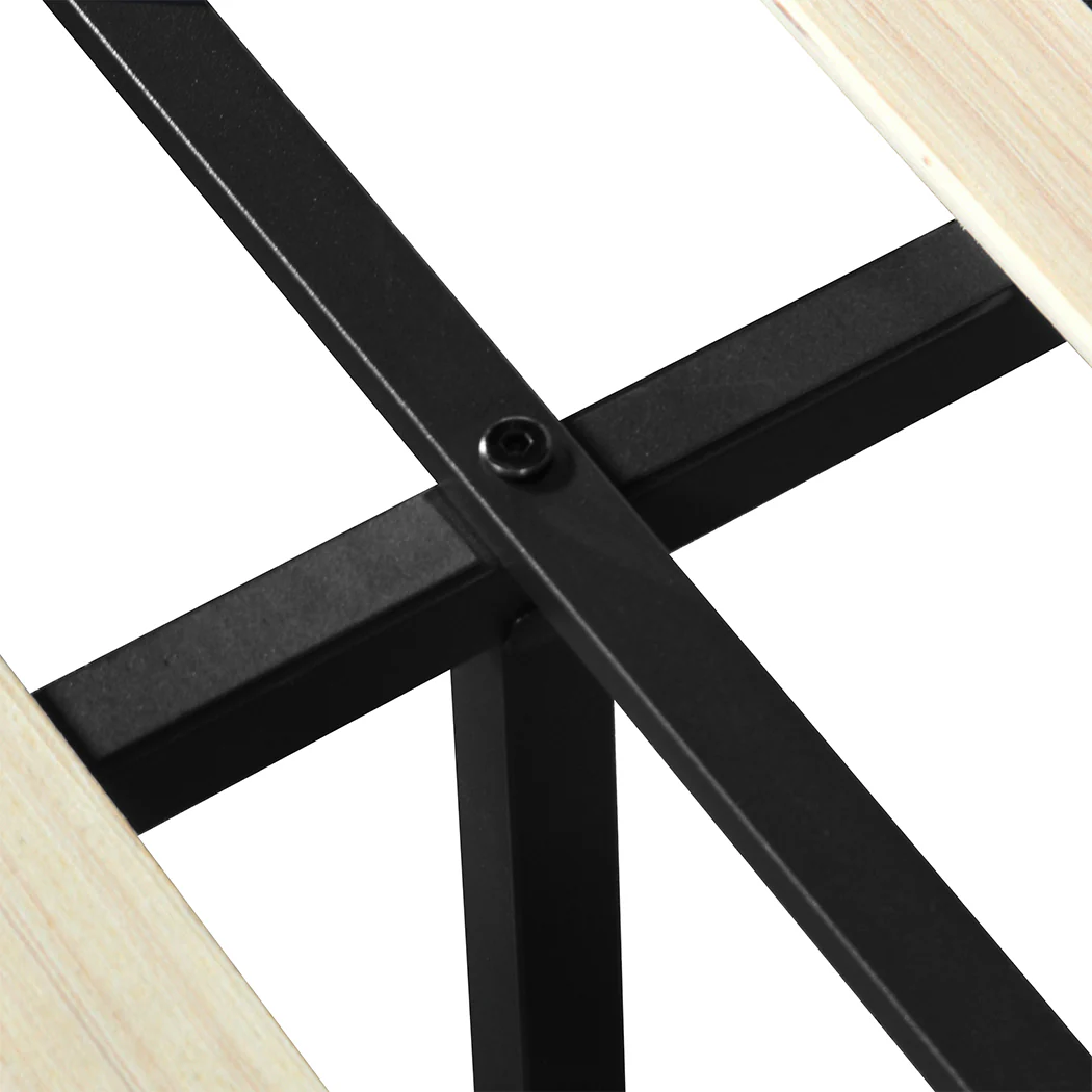 Emilia Bed Frame Tufted 4 Drawer - Cream Queen - Nurns