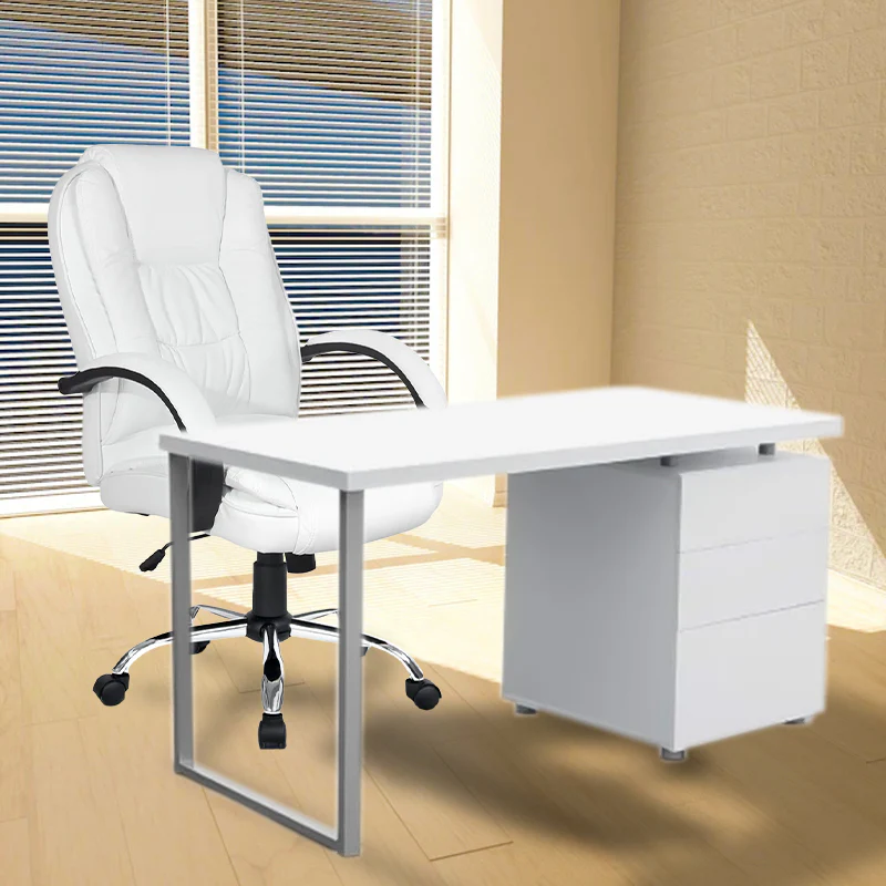Amaranth Office Desk & Chair Package - White - Nurns