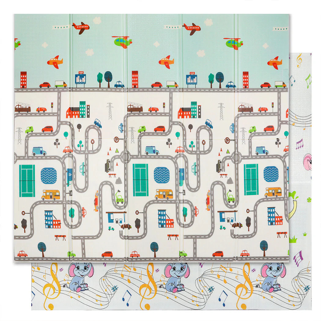 BoPeep Kids Play Mat Baby Crawling Pad Floor Foldable XPE Foam Non-slip Cloud - Nurns