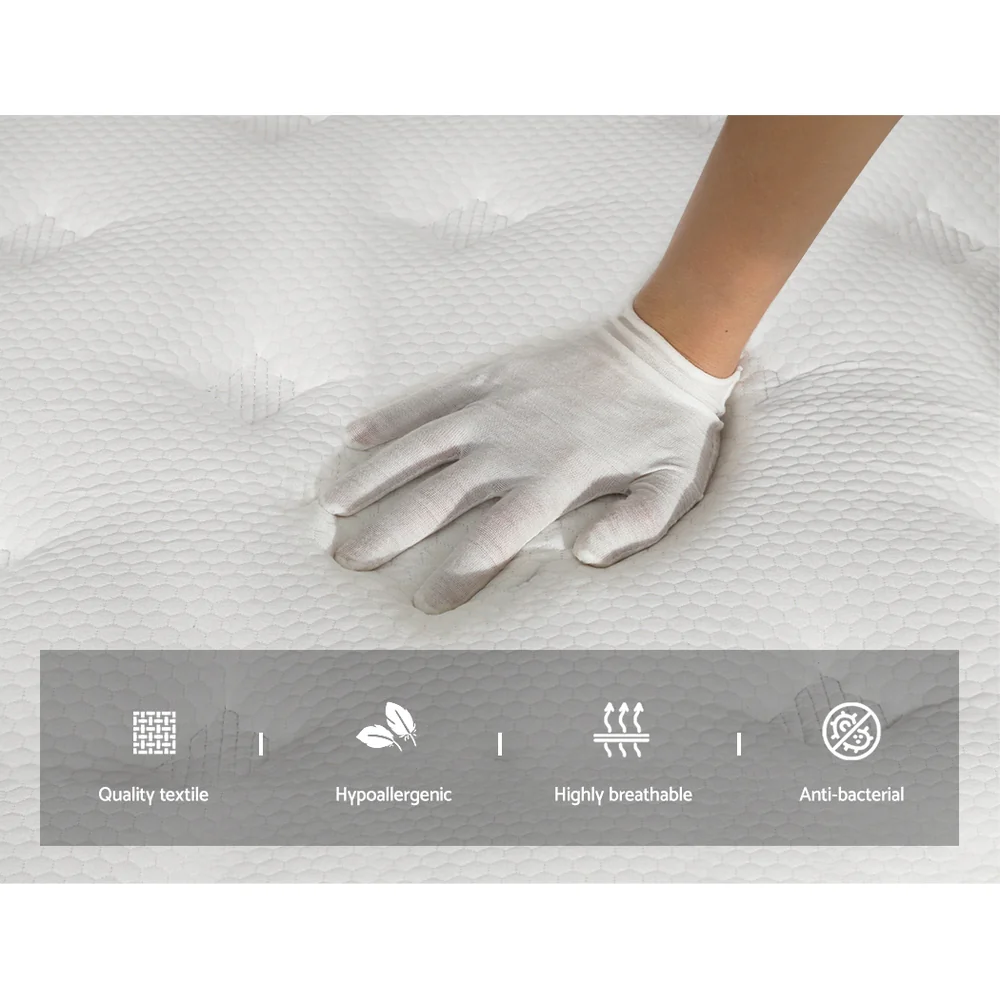 Nyla 30cm Euro Top Mattress Pocket Spring Medium Firm - Double - Nurns