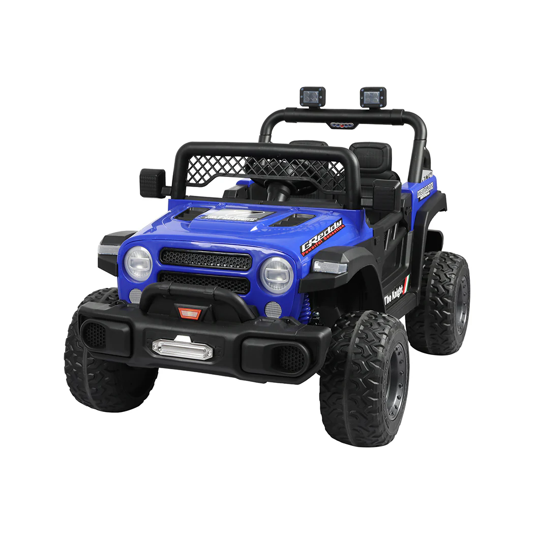 Kids Ride On Car Electric Jeep - Blue - Nurns
