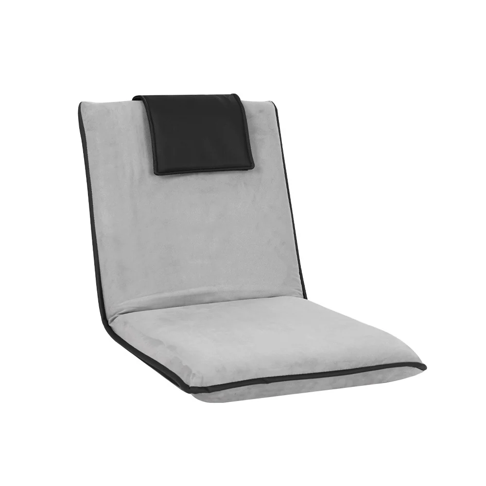 Megan Floor Lounge Sofa Bed Couch Recliner Chair Folding Chair Cushion - Grey - Nurns