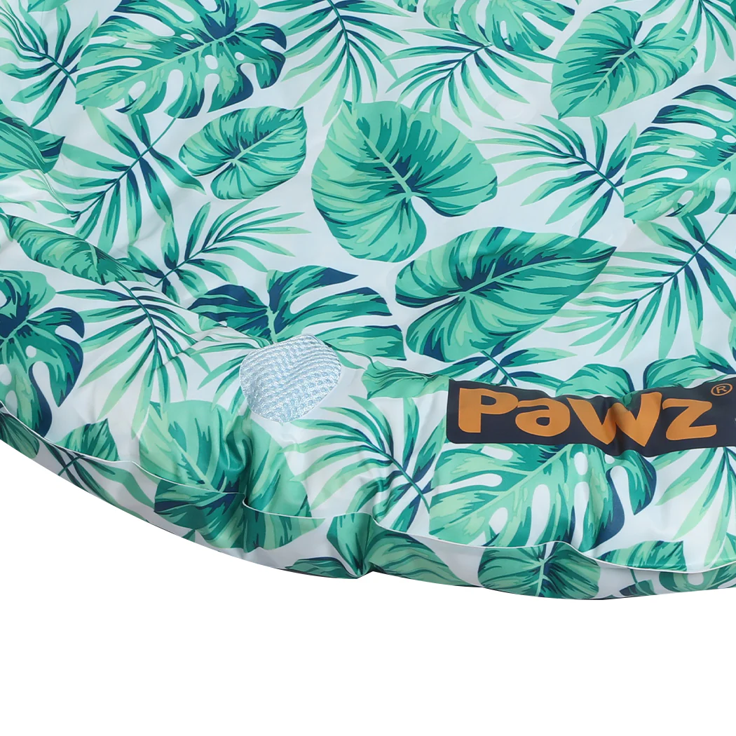 LARGE Dog Beds Pet Cool Bolster Gel Mat - Green - Nurns