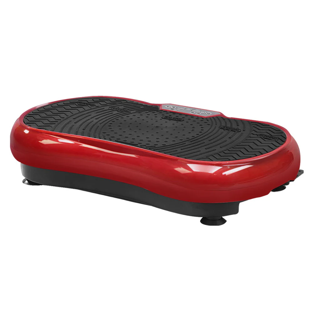 Everfit Vibration Machine Platform Resistance Rope Home Fitness Dark Red - Nurns