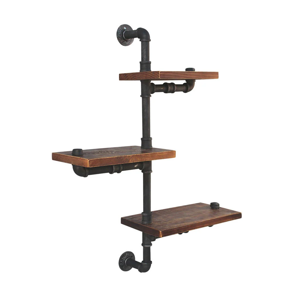 Artiss Floating DIY Pipe Shelf 3 Tiers - Ivan - Nurns