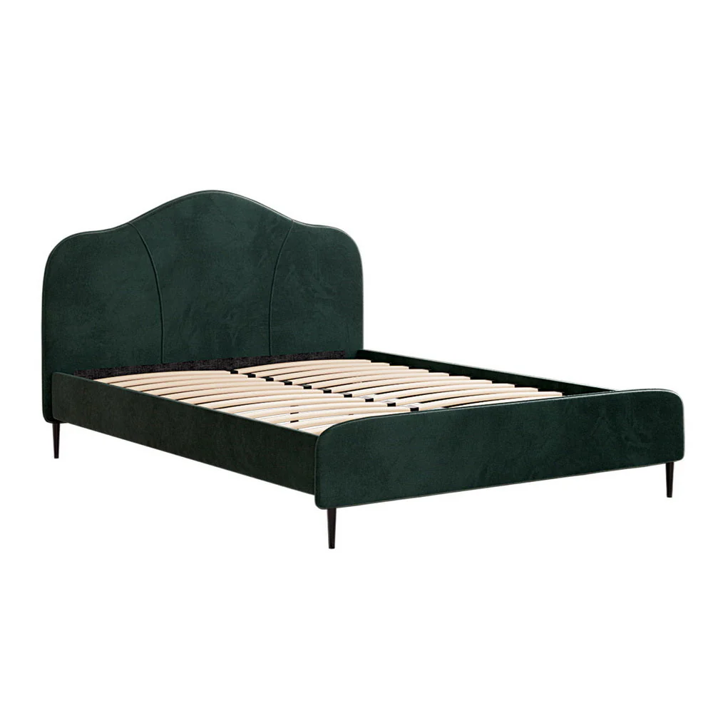 Morganite Bed & Mattress Package with 34cm Mattress - Green Queen - Nurns