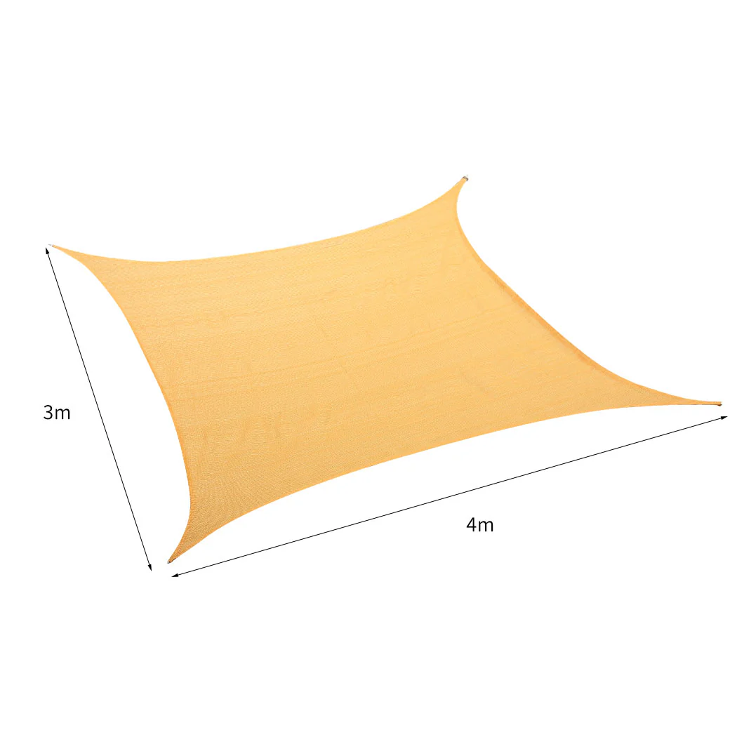 Mountview Sun Shade Sail Cloth Rectangle Large - Nurns