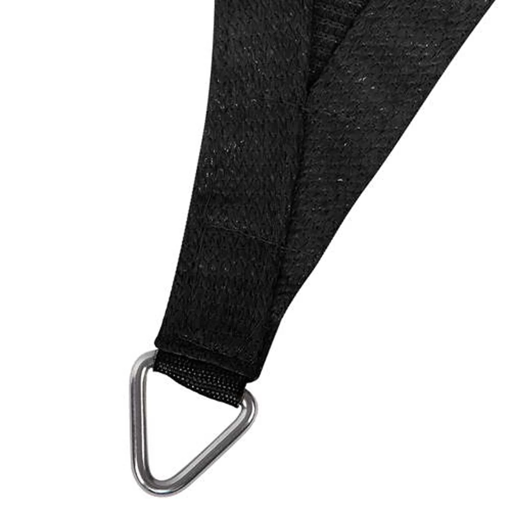 Instahut Shade Sail 6x7m Rectangle 280GSM 98% Black Shade Cloth - Nurns