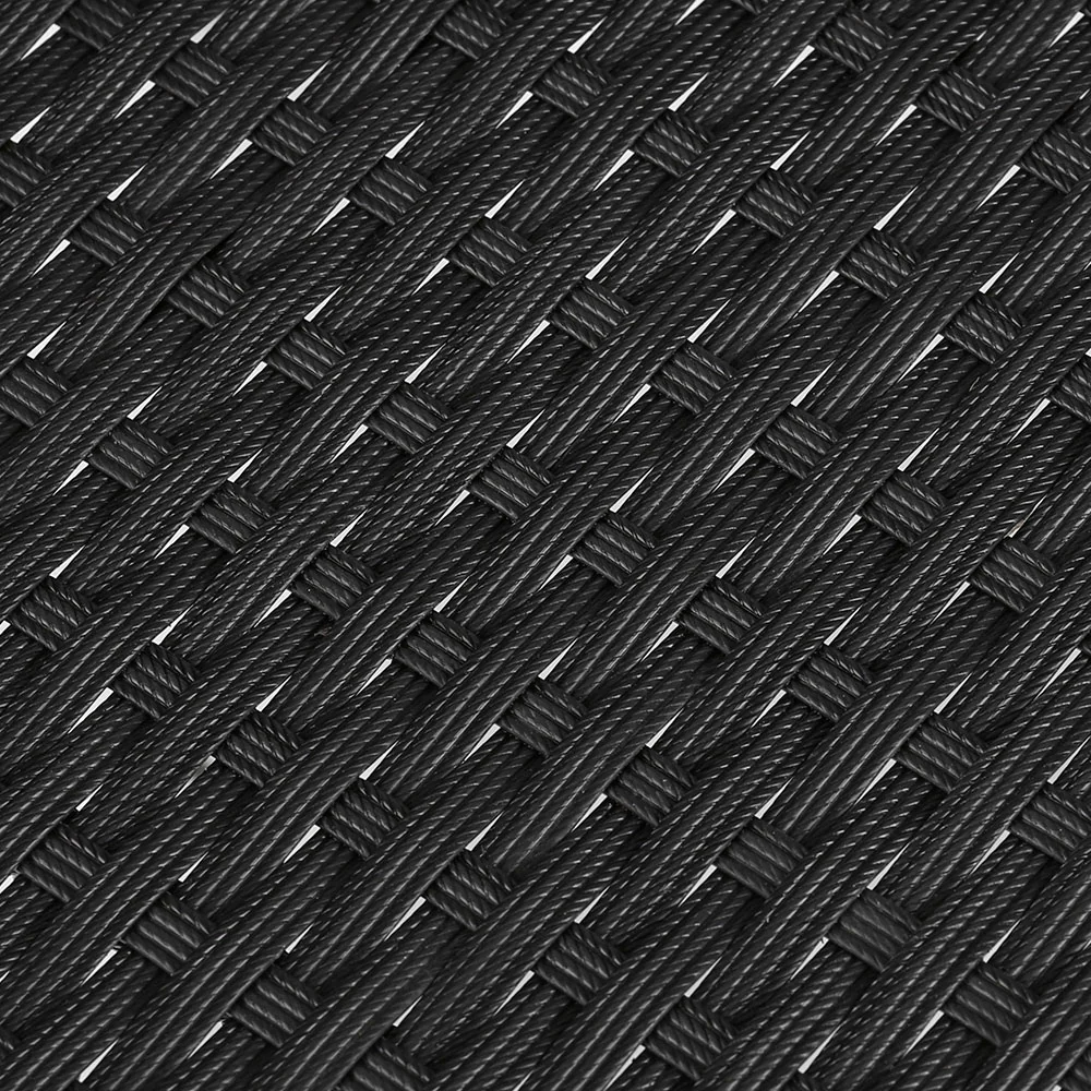 Mitchell Outdoor Dining Chairs Patio Furniture Rattan Lounge Chair Cushion - Black - Nurns