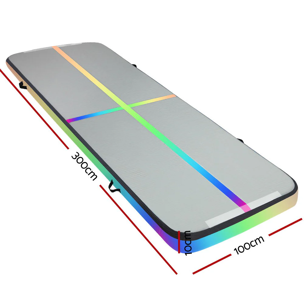 Everfit 3X1M Air Track Inflatable Tumbling Mat Gymnastics Yoga Mat - Nurns