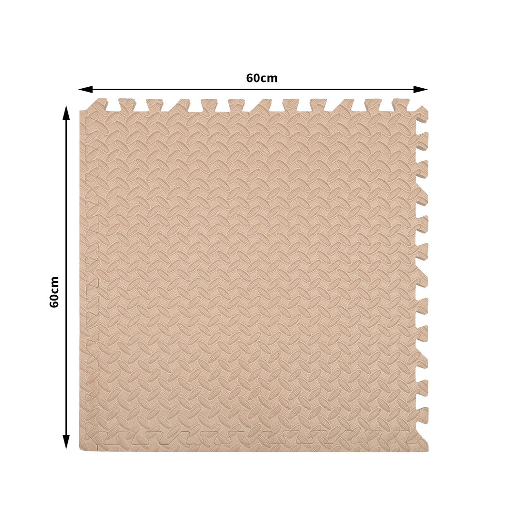 Kids Play Mat Floor Baby Crawling Mats Foldable Waterproof Carpet Beige - Nurns