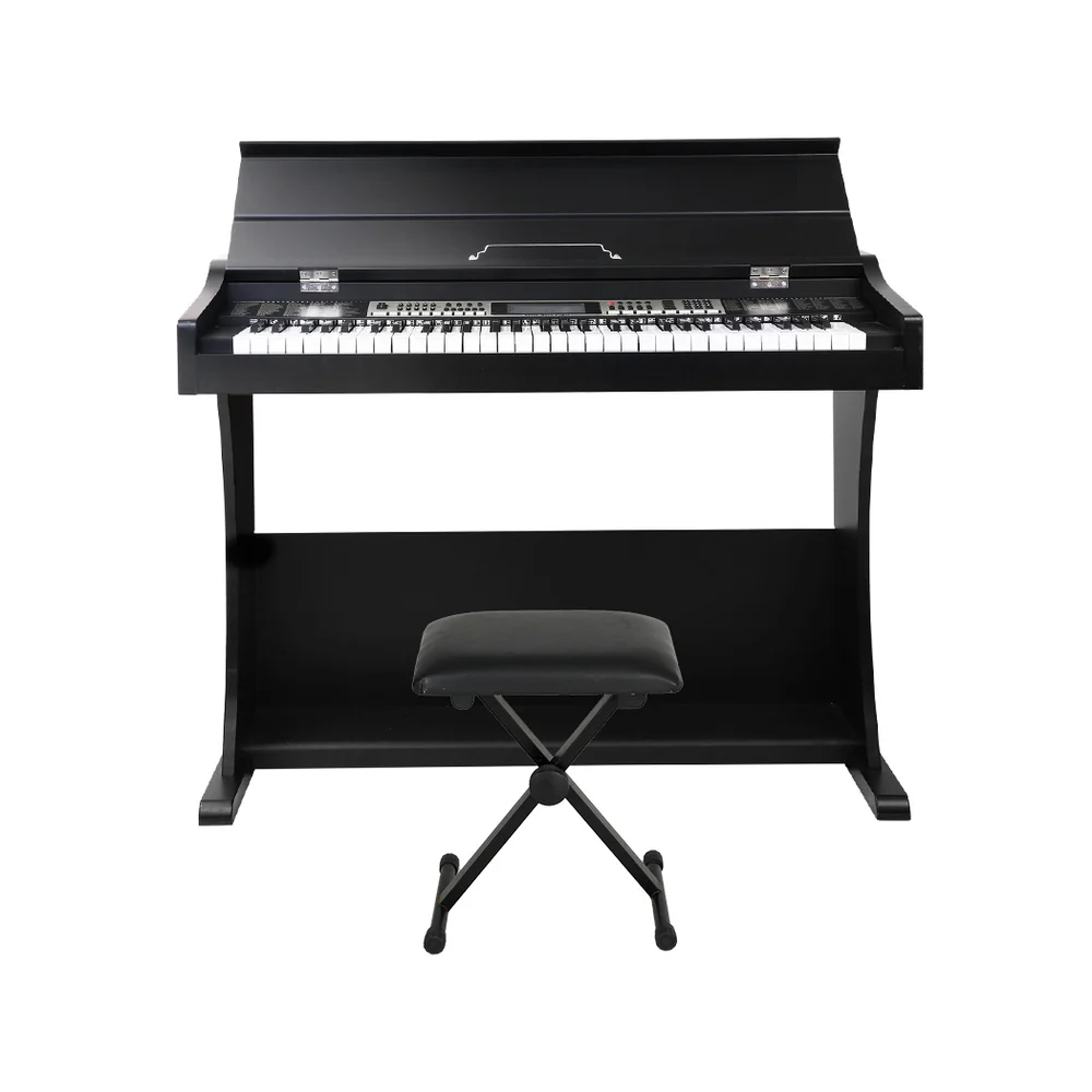 Alpha 61 Keys Electronic Piano Keyboard Digital Electric Classical Stand w/ Stool - Nurns