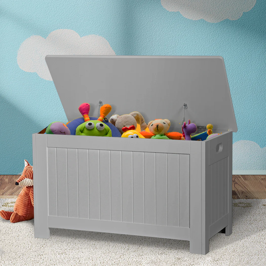 Kids Toy Box Chest Storage Cabinet Container Clothes Organiser Children - Nurns