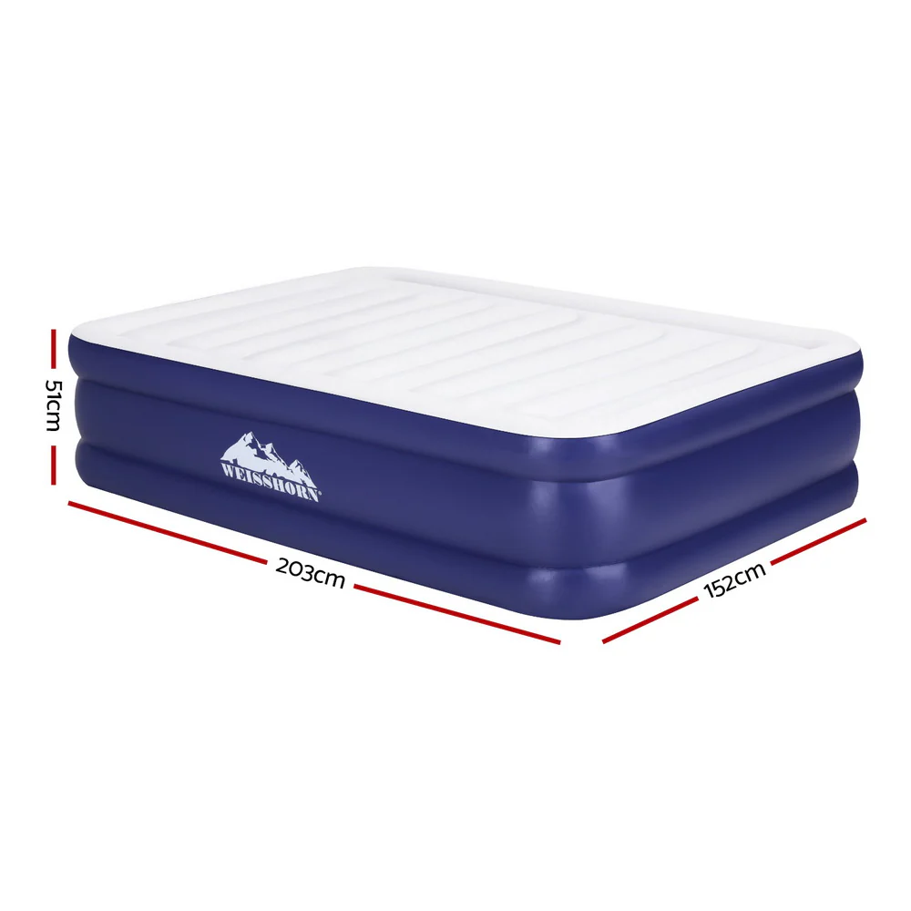 Factory Buys 51cm Air Mattress Inflatable Bed Air Bed - Queen - Nurns