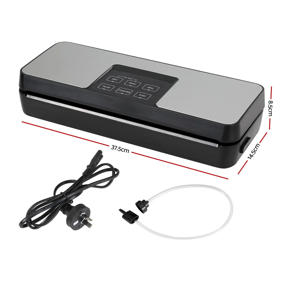 Devanti Food Vacuum Sealer Machine Fresh Storage Auto Seal Slide Cutter 5 Modes - Nurns