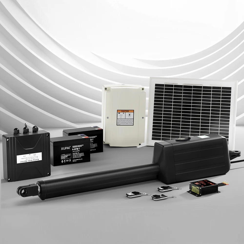 Single Swing Gate Opener 10W Solar Power Automatic Electric 300kg 5m - Nurns