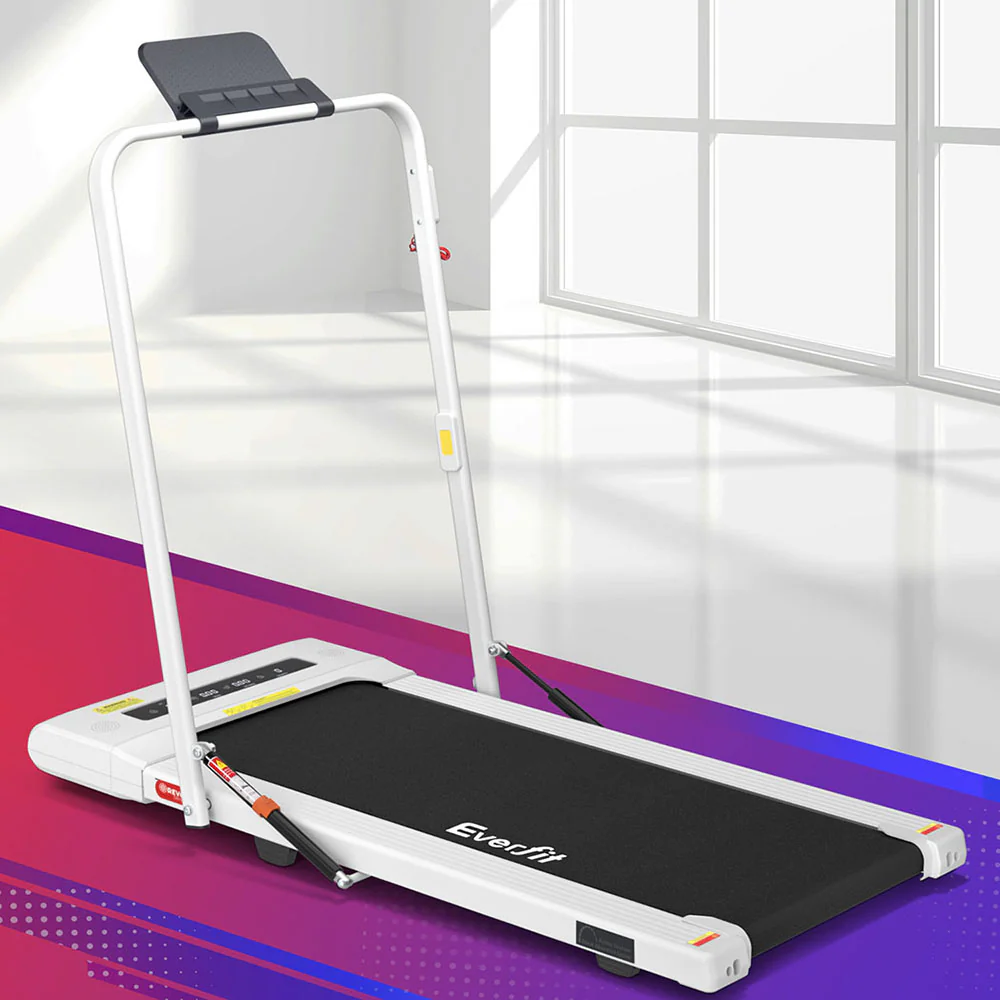 Everfit Treadmill Electric Walking Pad Under Desk Home Gym Fitness 400mm White - Nurns