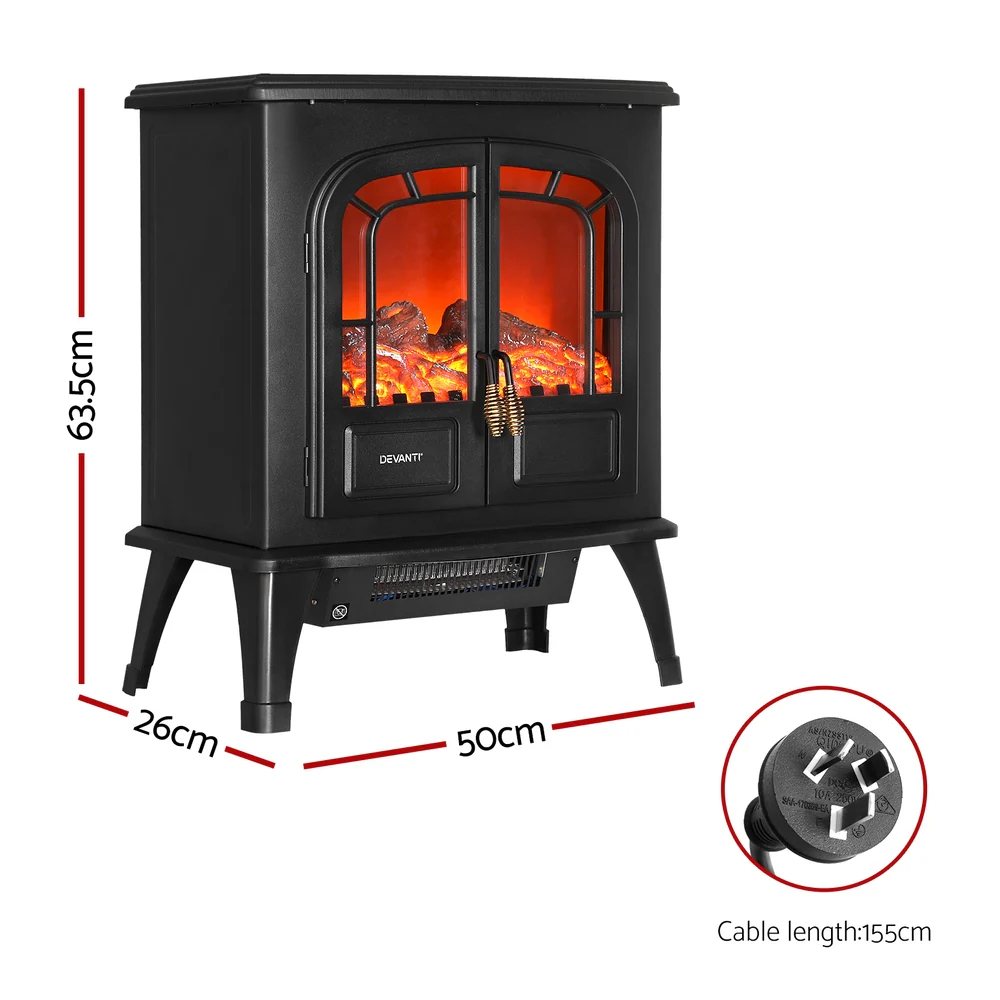 Electric Fireplace Fire Heaters 2000W - Nurns