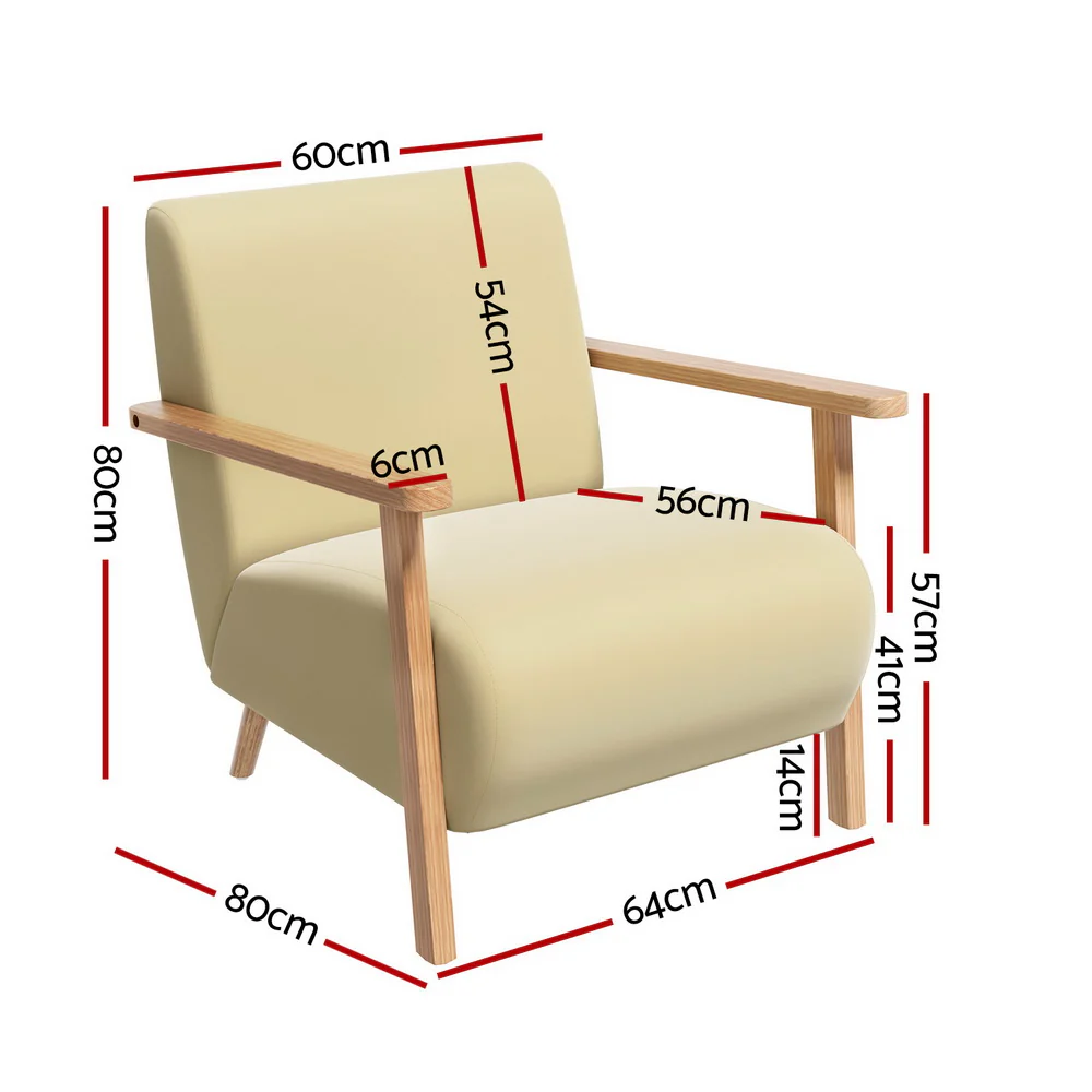 Micka Armchair Velvet - Yellow - Nurns