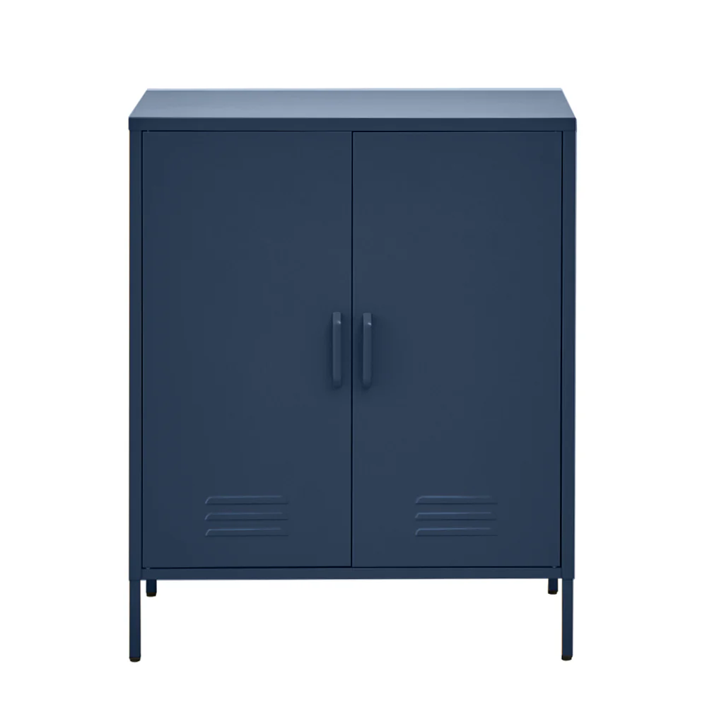 Ansel Metal Buffet Sideboard Cabinet - Blue - Nurns