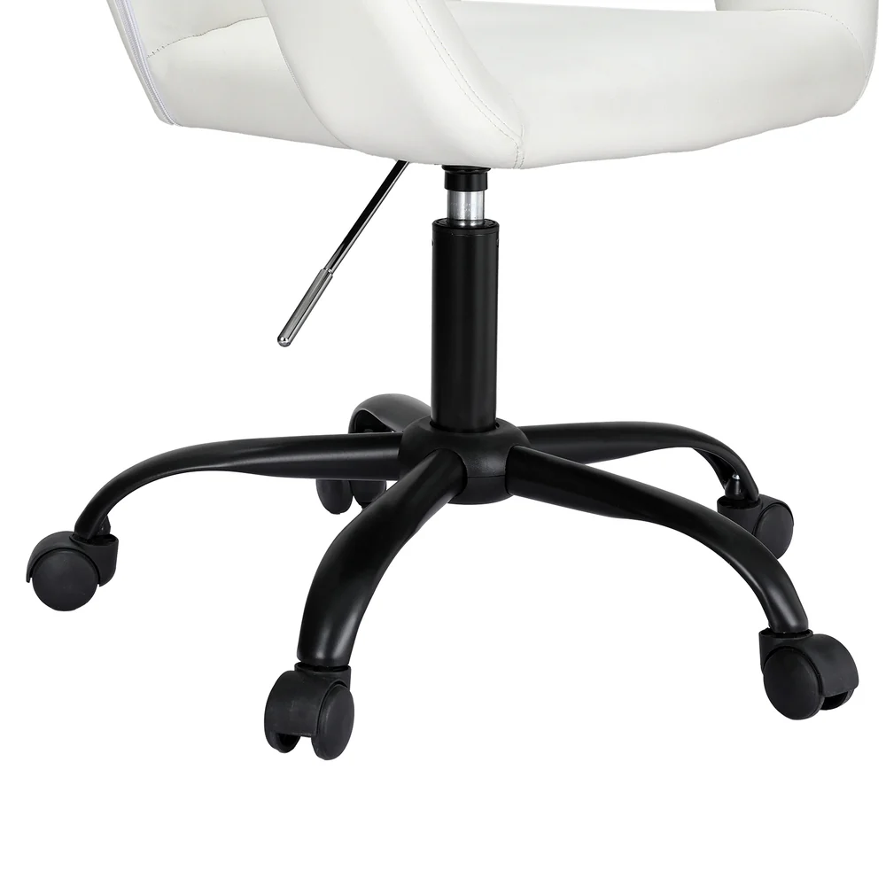 Artiss Office Chair Mid Back White - Nurns