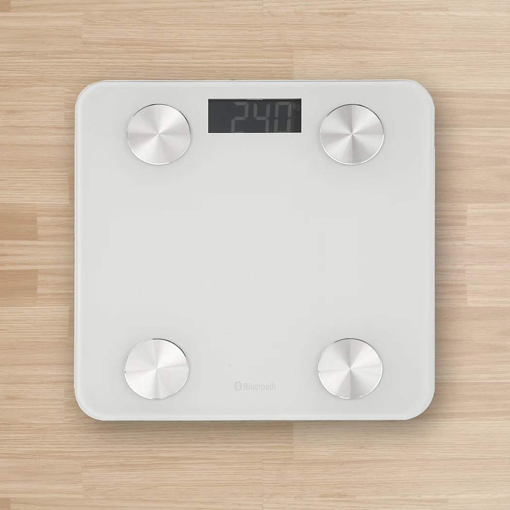 Body Fat Scale Digital Scales Bluetooth Weight BMI Bath Monitor Tracker 180KG - Nurns