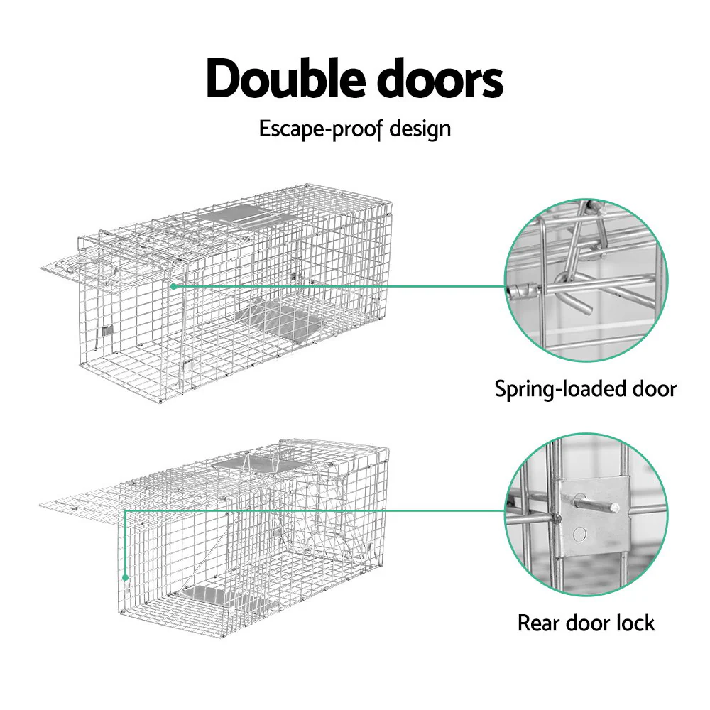 Animal Trap Humane Possum Cage Live Animal Catch Rabbit Cat Hare Fox - Nurns