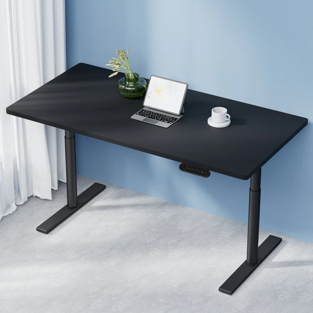Artiss Standing Desk Motorised Electric Dual Motor Black 140cm - Nurns