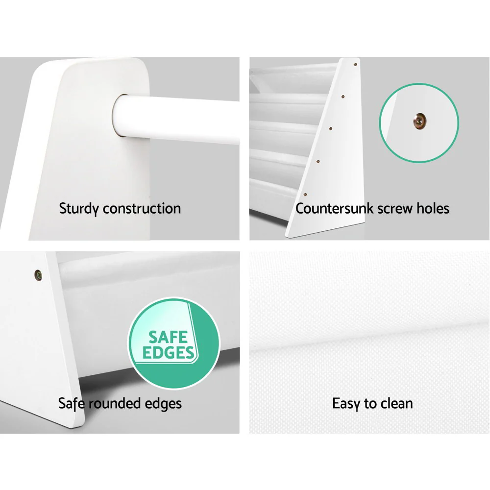 Kids Bookshelf Shelf Children Bookcase Magazine Rack Organiser Display - Nurns