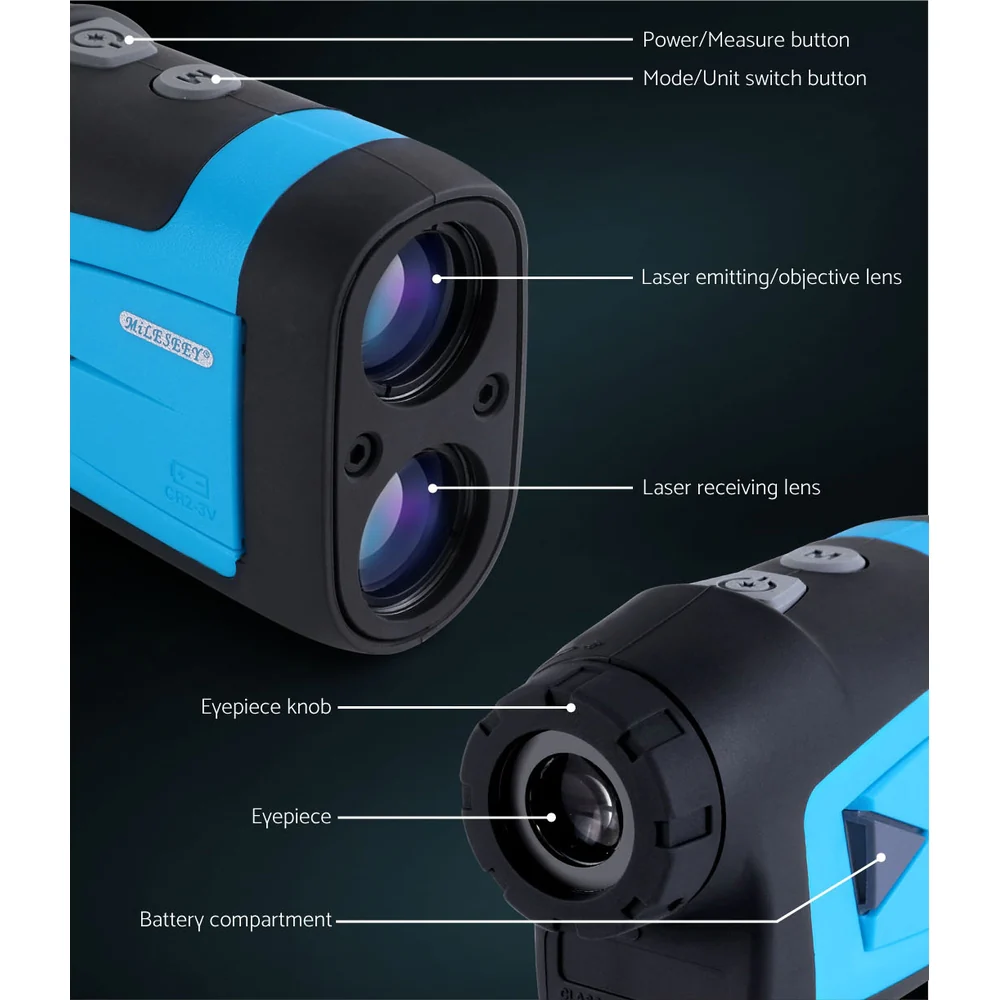 Golf Laser Range Finder 600m Hunting Rangefinder Distance Height Speed Measure - Nurns