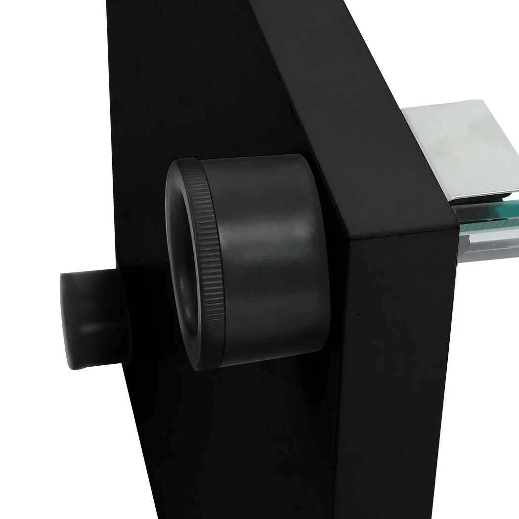 Stacked Display Storage Cabinet Glass Black - Nurns