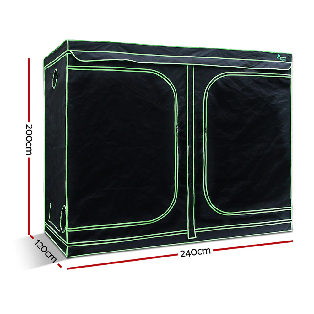 Grow Tent 240x120x200CM 1680D Hydroponics Kit Indoor Plant Room System - Nurns