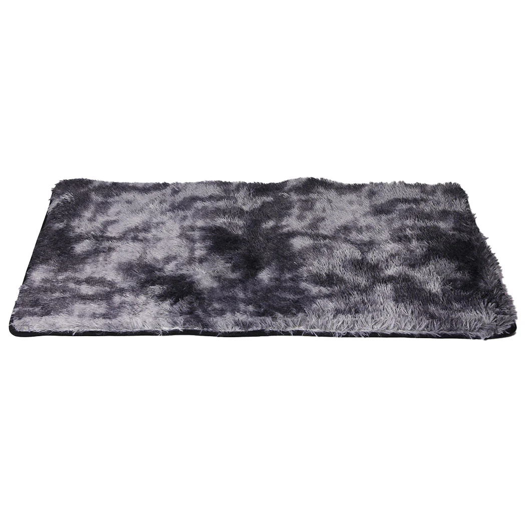 Caden 200x230 Floor Rug Shaggy Soft Large Area Rugs Tie-Dyed - Midnight City - Nurns