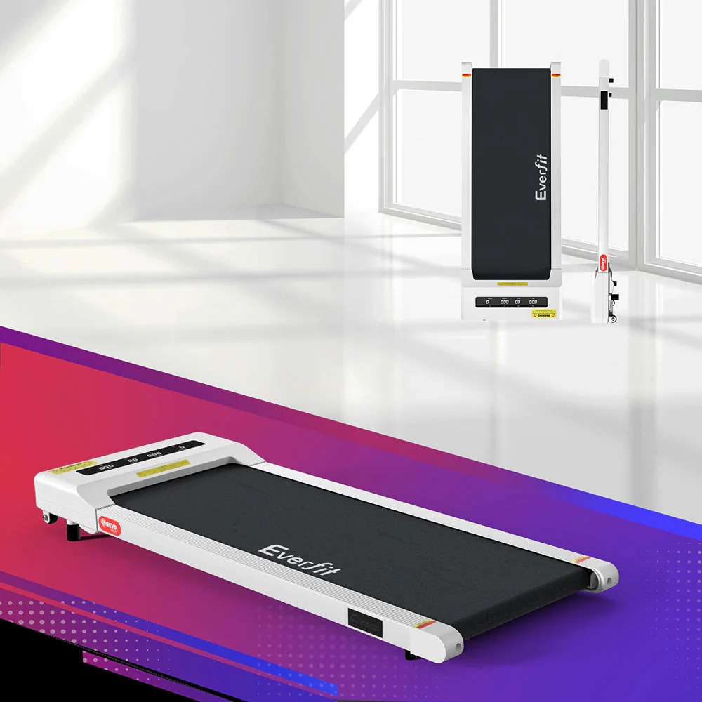 Everfit Treadmill Electric Walking Pad Under Desk Home Gym Fitness 360mm White - Nurns