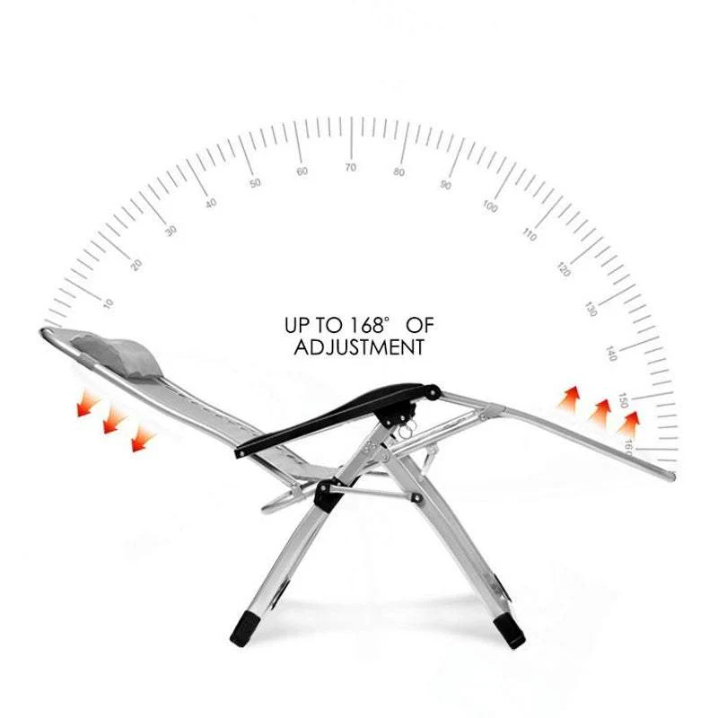 Corey Outdoor Recliner Outdoor Chair- Silver - Nurns