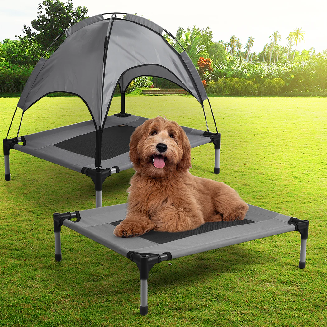 MEDIUM Dog Beds Pet Trampoline Elevated - Grey - Nurns