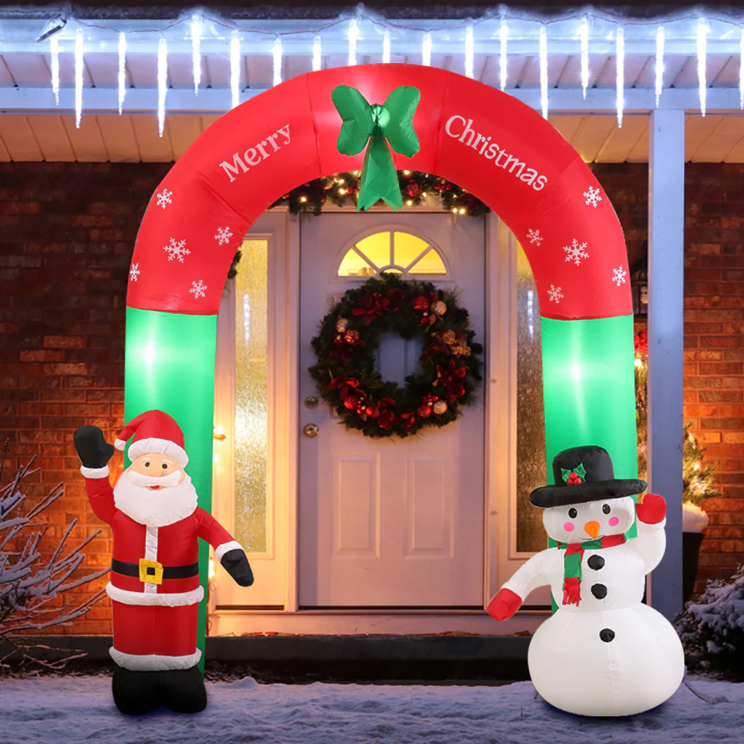 Best Buds Christmas Inflatable Outdoor Xmas Decorations - 2.4M - Nurns