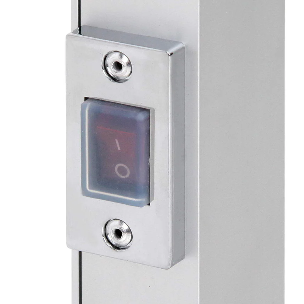 Electric Heated Towel Rail Rack 6 Bars Freestanding Clothes Dry Warmer - Nurns