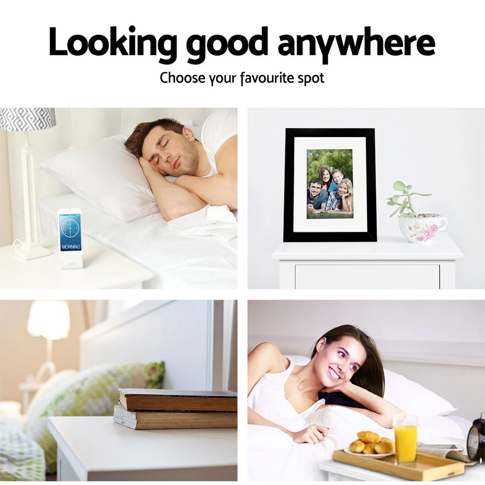 Dalhousie Wooden Bedside Tables Coffee Side Cabinet Wooden - White - Nurns