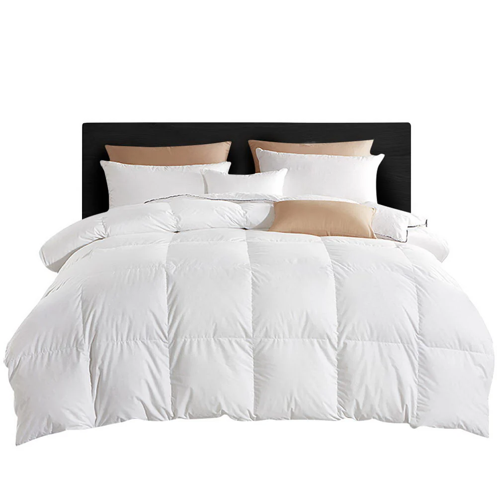 Queen Giselle Bedding 800GSM Goose Down Feather Quilt - Nurns