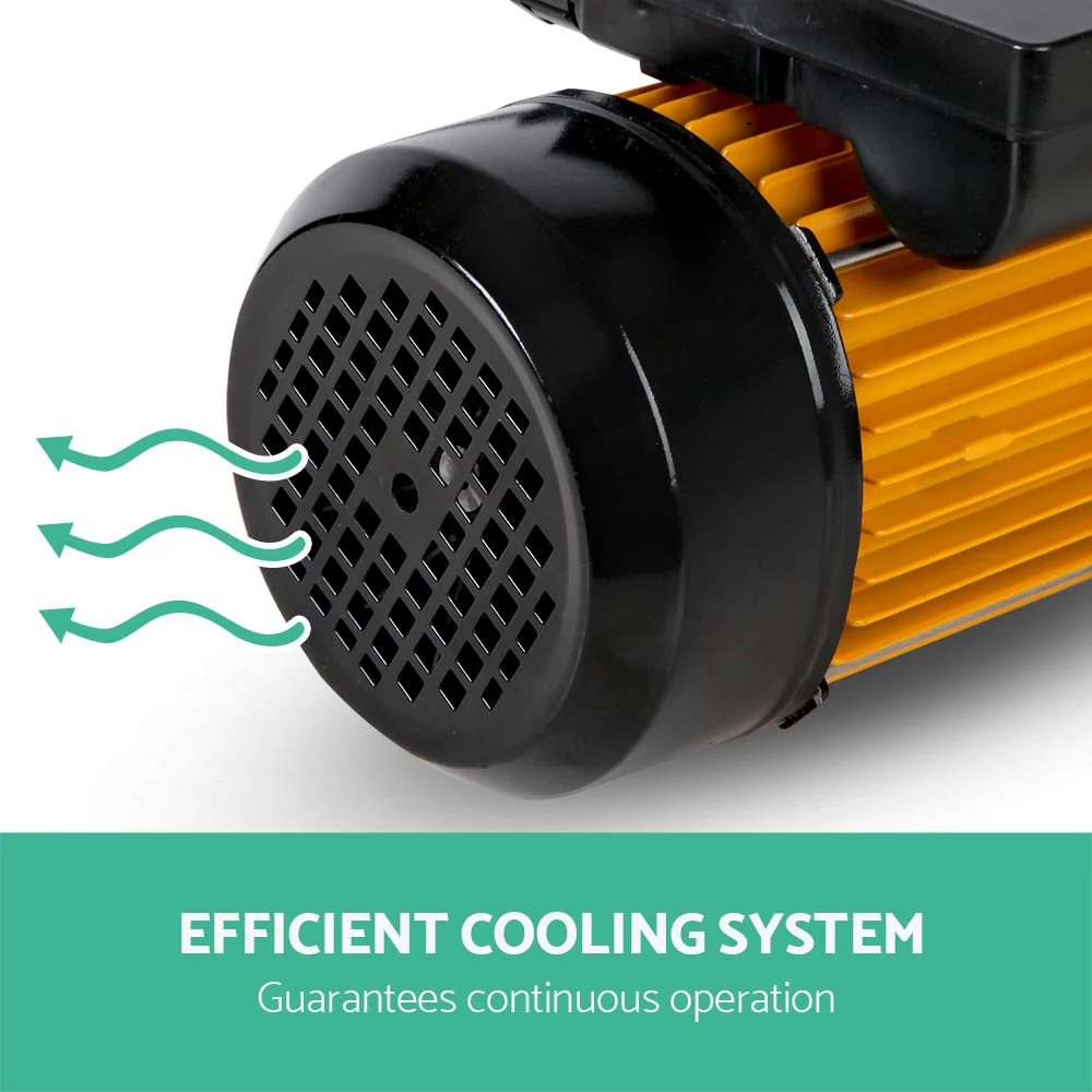 Garden Water Pump High Pressure 2000W 4-Stage Tank Irrigation - Yellow - Nurns