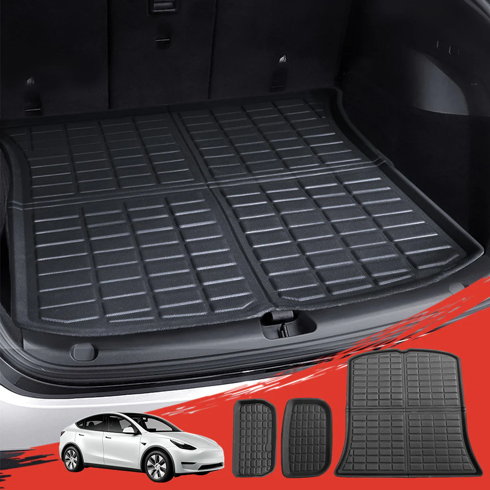 Tesla Model Y 2021-2024 Rear Well Front Cargo Trunk Toolbox Boot Liner Floor Mat - Nurns