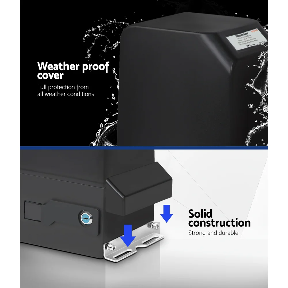 Auto Electric Sliding Gate Opener 1000kg Keypad 4m Rails - Nurns